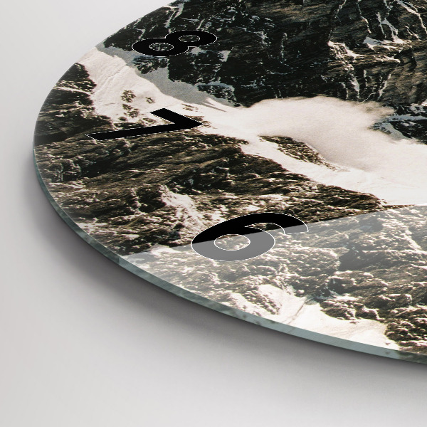 Orologio rotondo in vetro Monti Watzmann