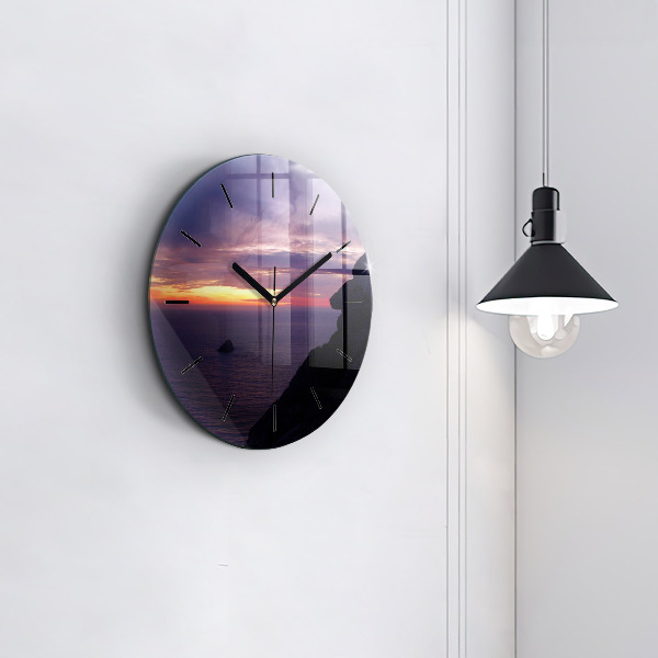 Orologio rotondo Testa di pietra
