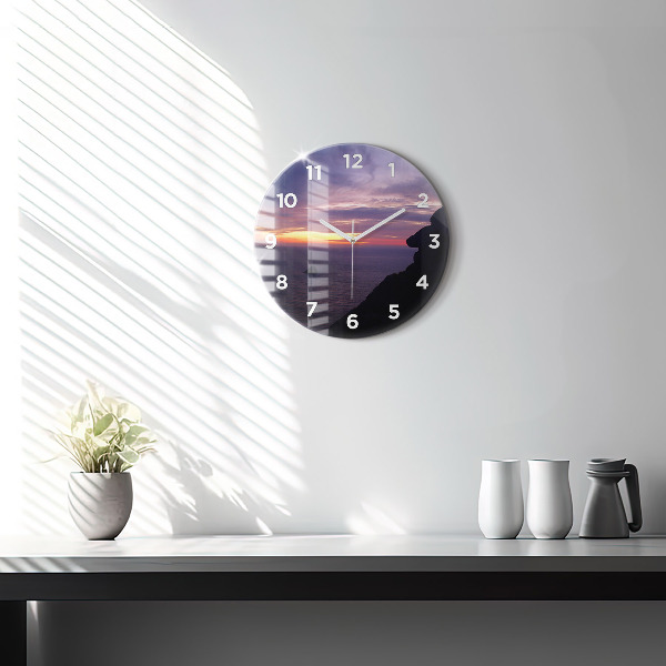 Orologio rotondo Testa di pietra