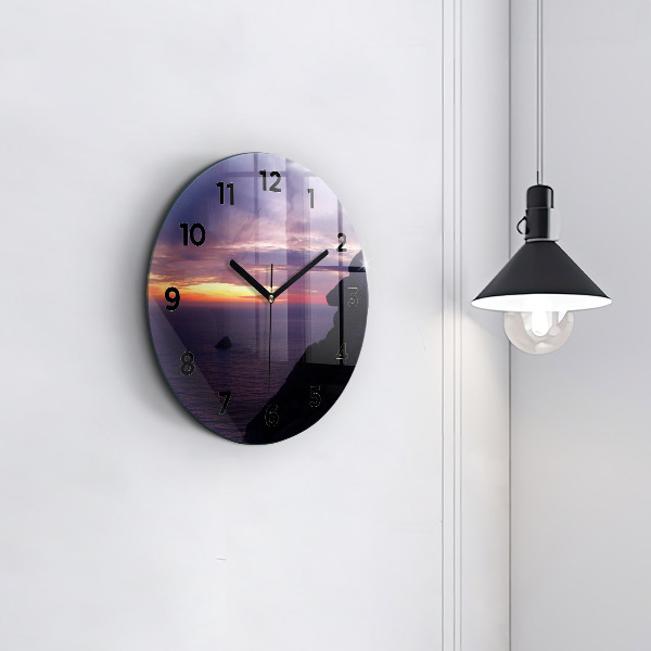 Orologio rotondo Testa di pietra