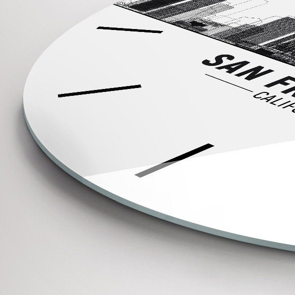 Orologio rotondo Skyline di San Francisco