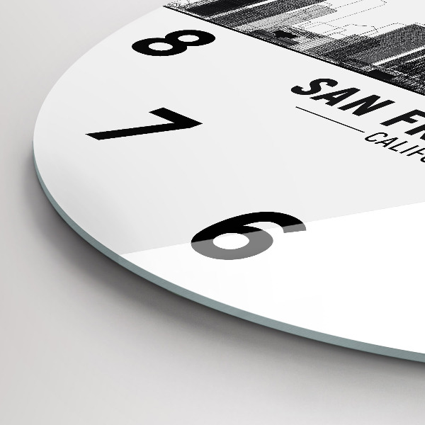 Orologio rotondo Skyline di San Francisco