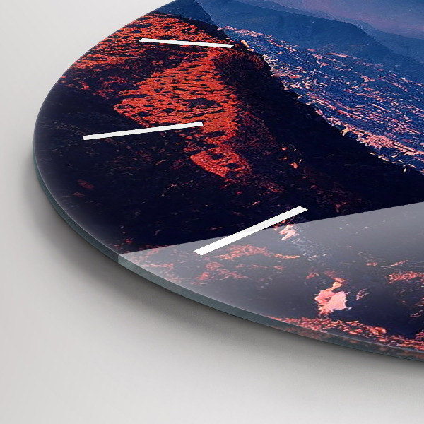 Orologio rotondo in vetro Montagne a San Antonio USA