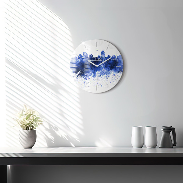 Orologio rotondo in vetro Acquerelli di San Antonio