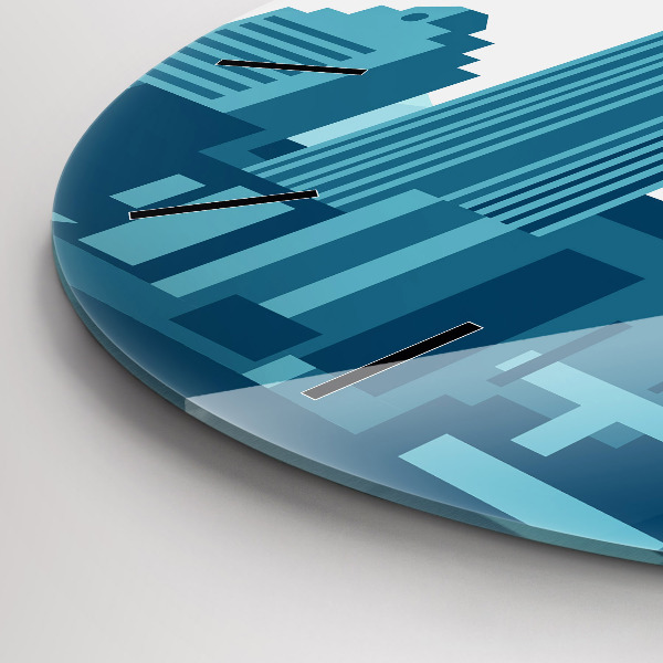 Orologio rotondo in vetro Architettura negli USA