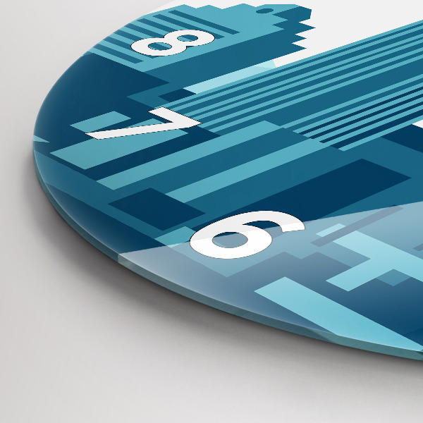 Orologio rotondo in vetro Architettura negli USA