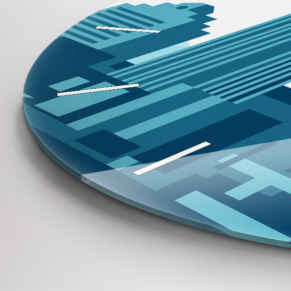 Orologio rotondo in vetro Architettura negli USA