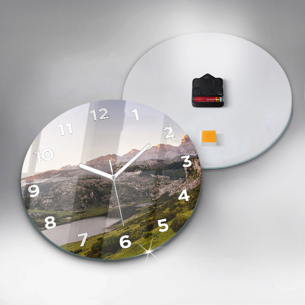 Orologio rotondo Lago e Pirenei