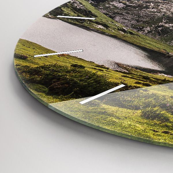 Orologio rotondo Lago e Pirenei