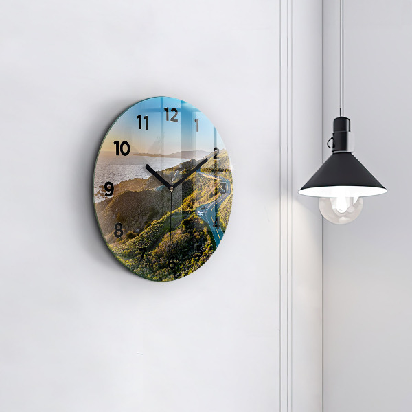 Orologio rotondo in vetro La strada per San Francisco