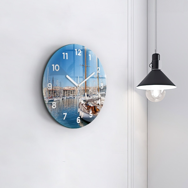 Orologio rotondo Marina a Marsiglia Francia