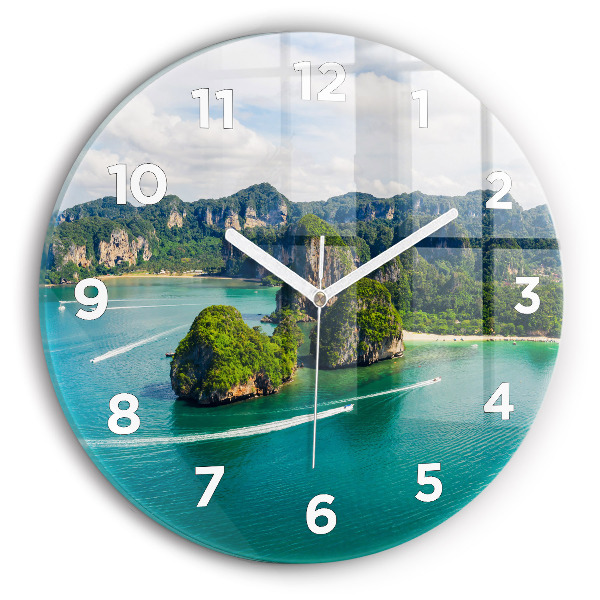 Orologio rotondo Isola in Thailandia