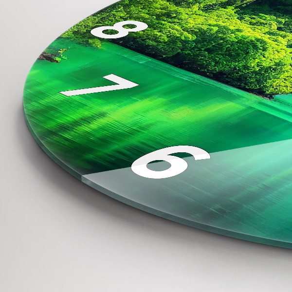 Orologio rotondo in vetro Paesaggio naturale della Thailandia