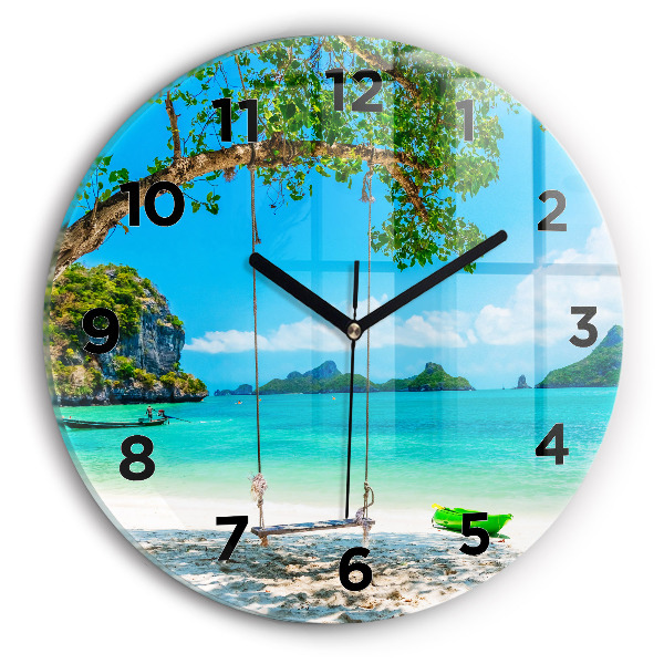 Orologio rotondo Isola soleggiata Thailandia