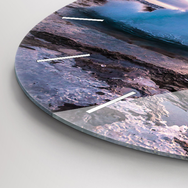 Orologio rotondo Geyser sull'isola d'Islanda