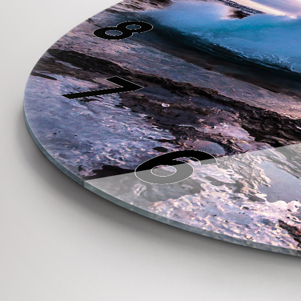 Orologio rotondo Geyser sull'isola d'Islanda