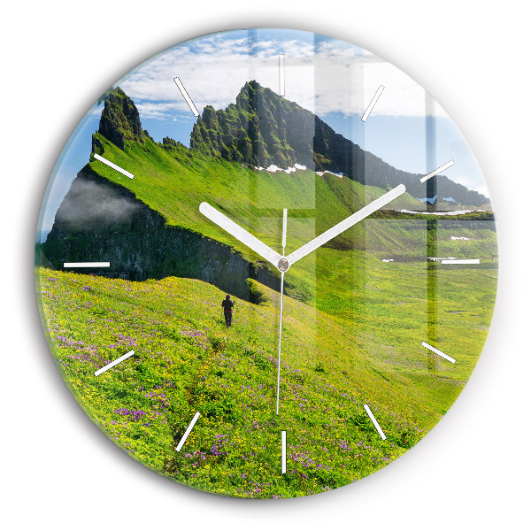 Orologio rotondo in vetro Riserva di Hornstrandir Islanda