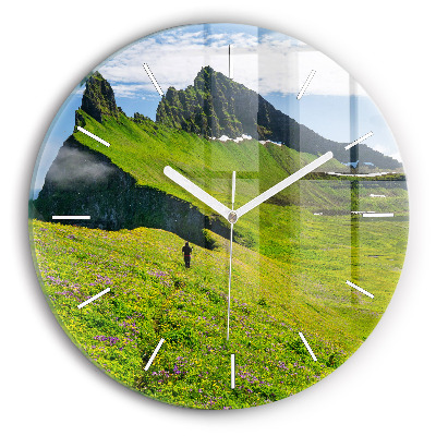 Orologio rotondo in vetro Riserva di Hornstrandir Islanda