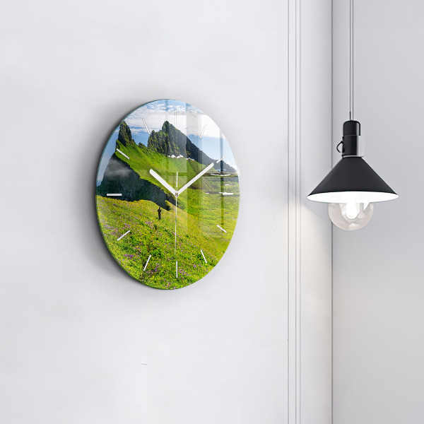 Orologio rotondo in vetro Riserva di Hornstrandir Islanda