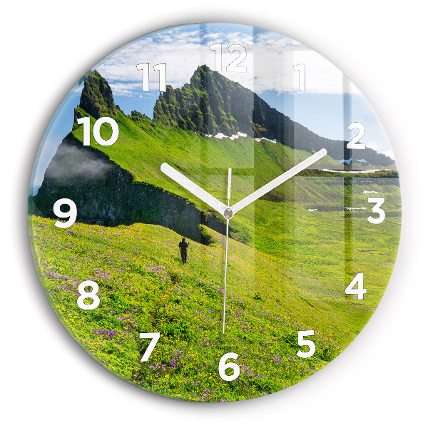 Orologio rotondo in vetro Riserva di Hornstrandir Islanda