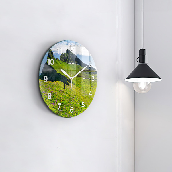Orologio rotondo in vetro Riserva di Hornstrandir Islanda