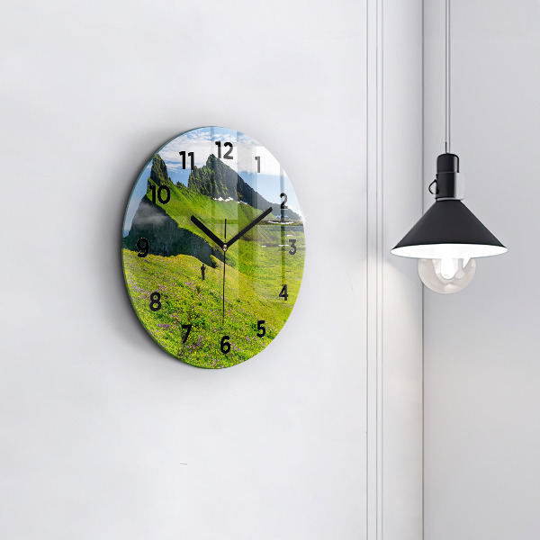 Orologio rotondo in vetro Riserva di Hornstrandir Islanda