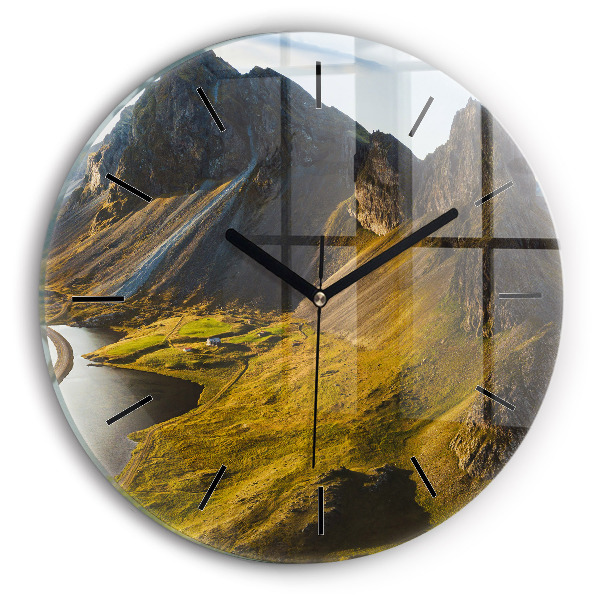 Orologio rotondo Strada in Islanda