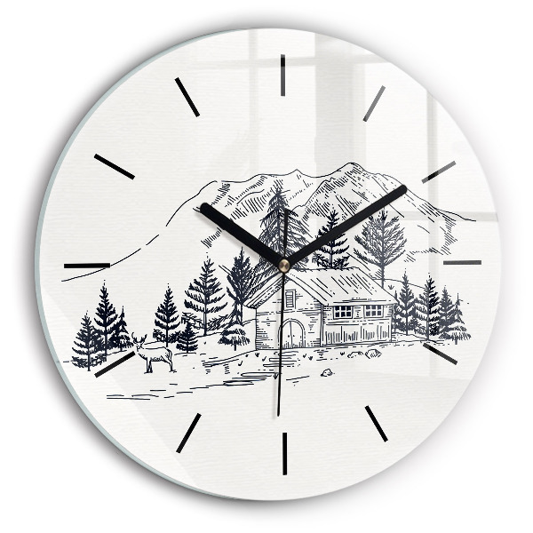 Orologio rotondo Città dei cartoni animati