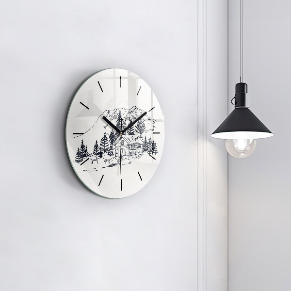 Orologio rotondo Città dei cartoni animati