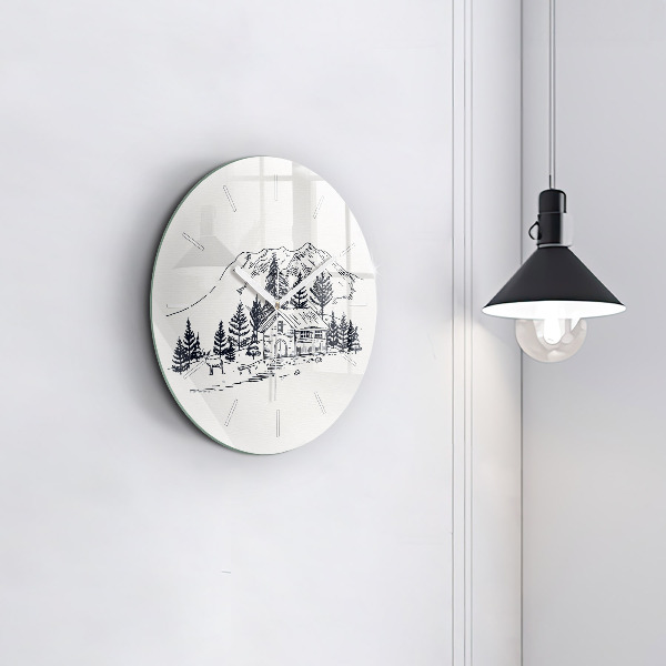 Orologio rotondo Città dei cartoni animati