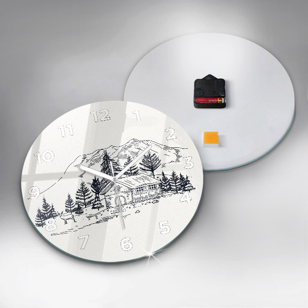Orologio rotondo Città dei cartoni animati