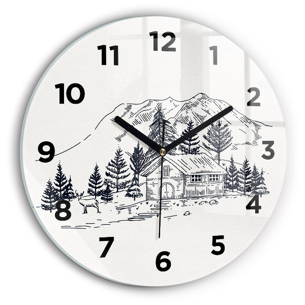 Orologio rotondo Città dei cartoni animati