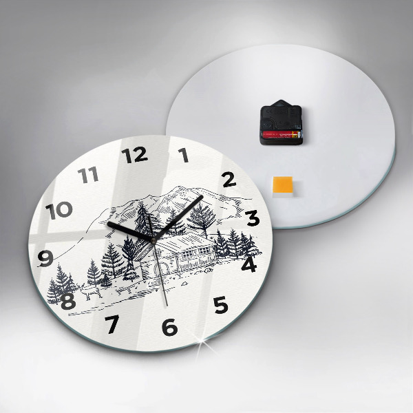 Orologio rotondo Città dei cartoni animati