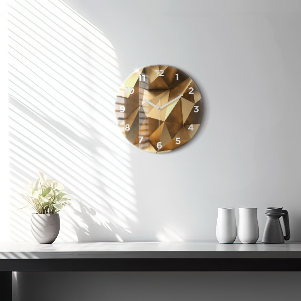 Orologio rotondo Texture geometrica
