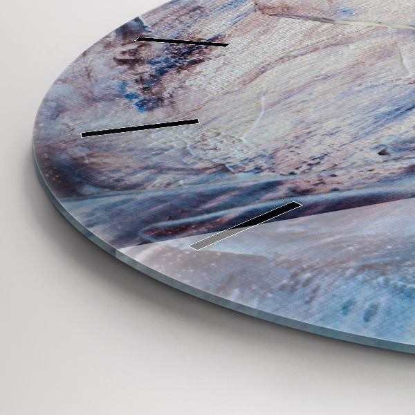 Orologio rotondo Texture di vernice astratta