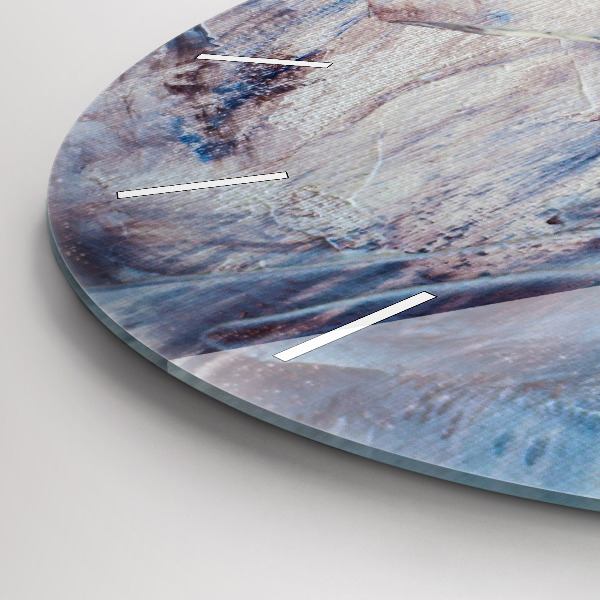 Orologio rotondo Texture di vernice astratta