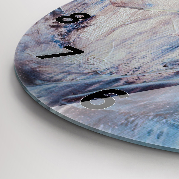 Orologio rotondo Texture di vernice astratta