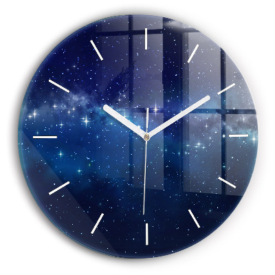 Orologio rotondo Stelle del cielo scuro