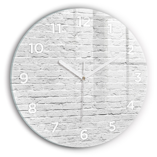 Orologio rotondo Un muro di mattoni leggeri