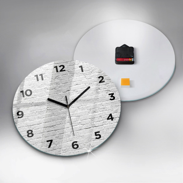 Orologio rotondo Un muro di mattoni leggeri