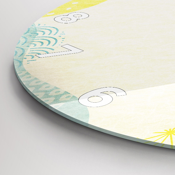 Orologio rotondo in vetro Cornice modello