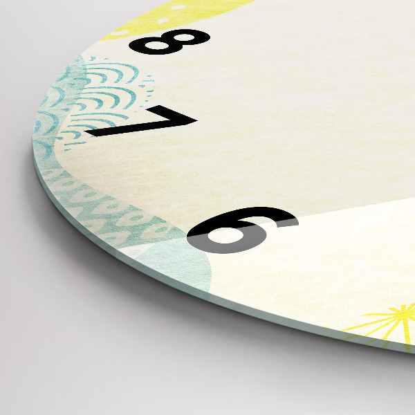 Orologio rotondo in vetro Cornice modello