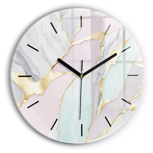 Orologio rotondo in vetro Modello in marmo