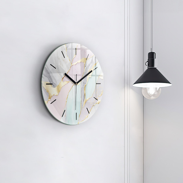 Orologio rotondo in vetro Modello in marmo