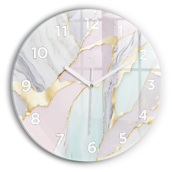 Orologio rotondo in vetro Modello in marmo