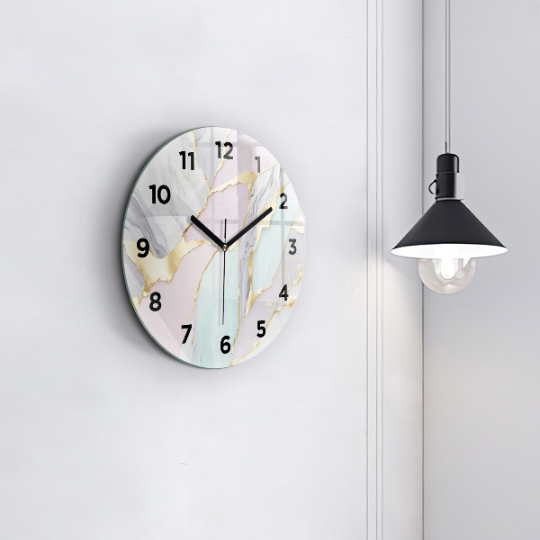 Orologio rotondo in vetro Modello in marmo