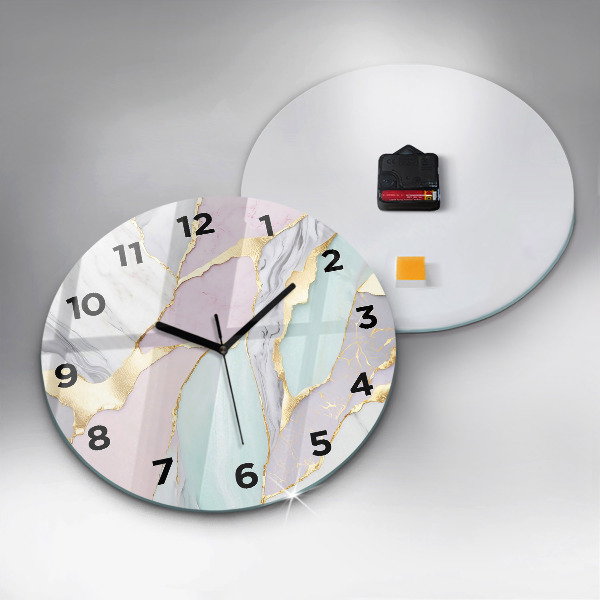 Orologio rotondo in vetro Modello in marmo