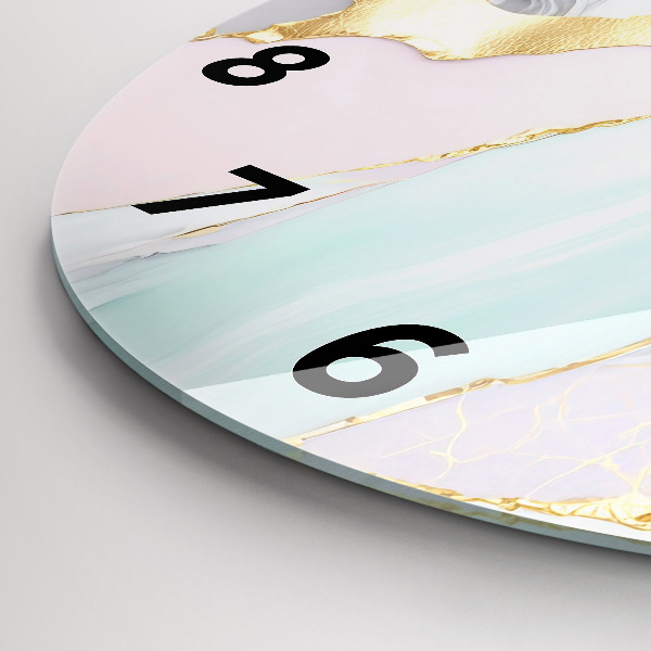Orologio rotondo in vetro Modello in marmo