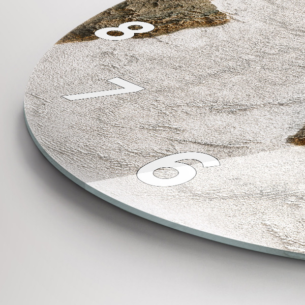 Orologio rotondo in vetro Mappa del vecchio mondo