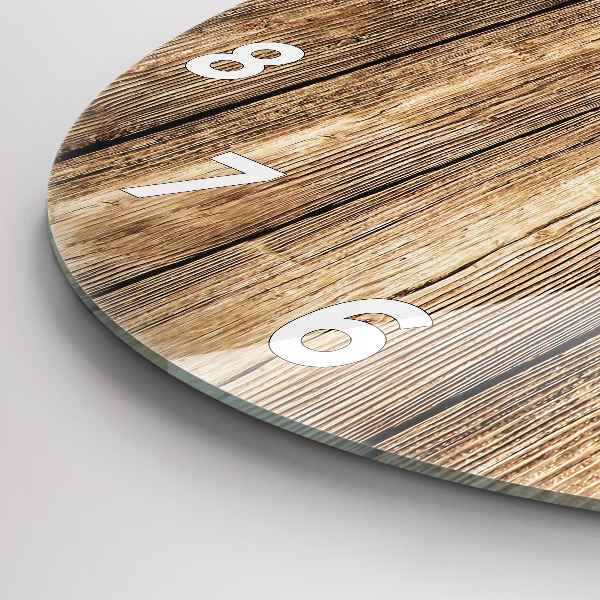 Orologio rotondo Tavole di legno